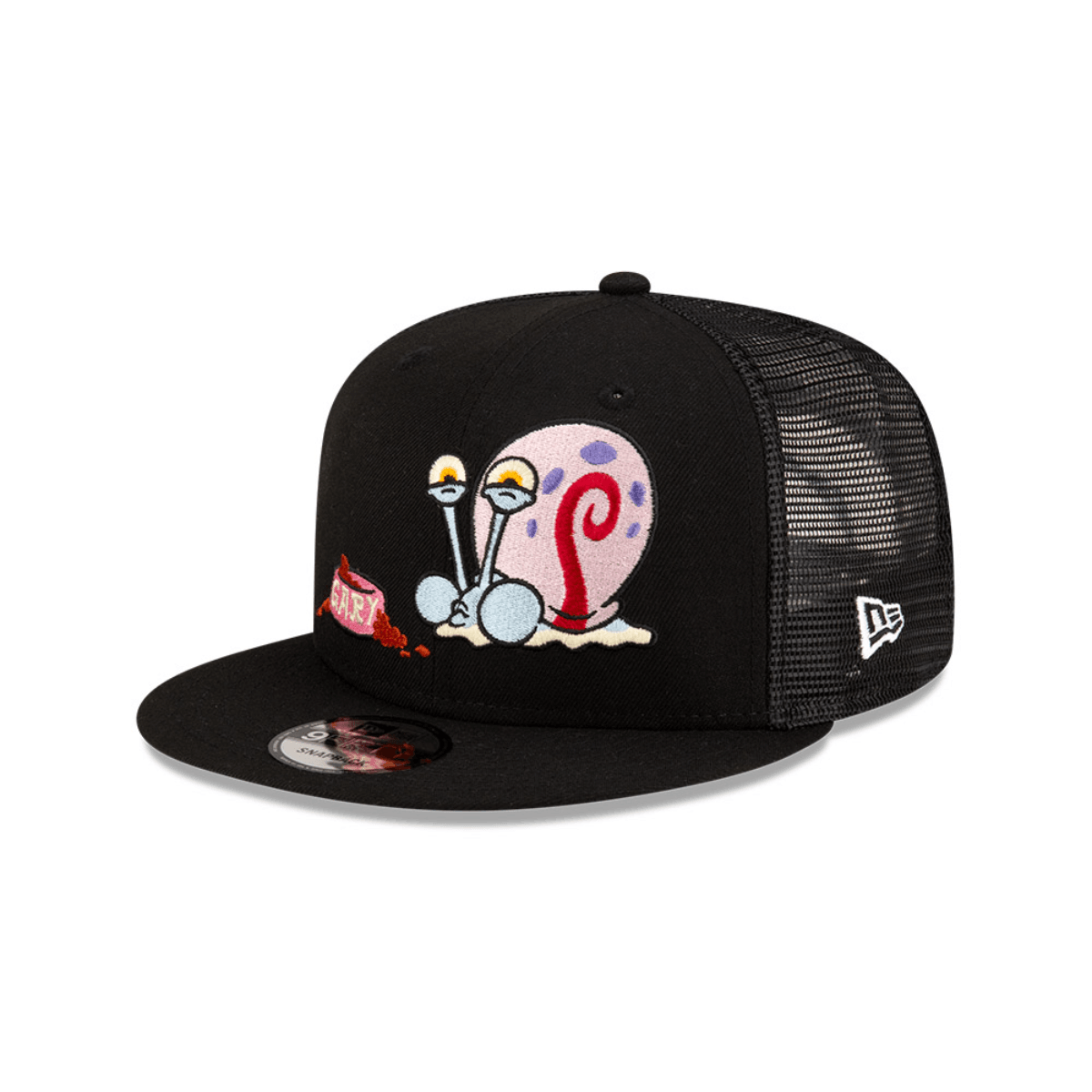 NEW ERA 9FIFTY  GARY BOB ESPONJA TRUCKER GORRA AJUSTABLE NEGRA