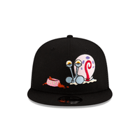 NEW ERA 9FIFTY  GARY BOB ESPONJA TRUCKER GORRA AJUSTABLE NEGRA