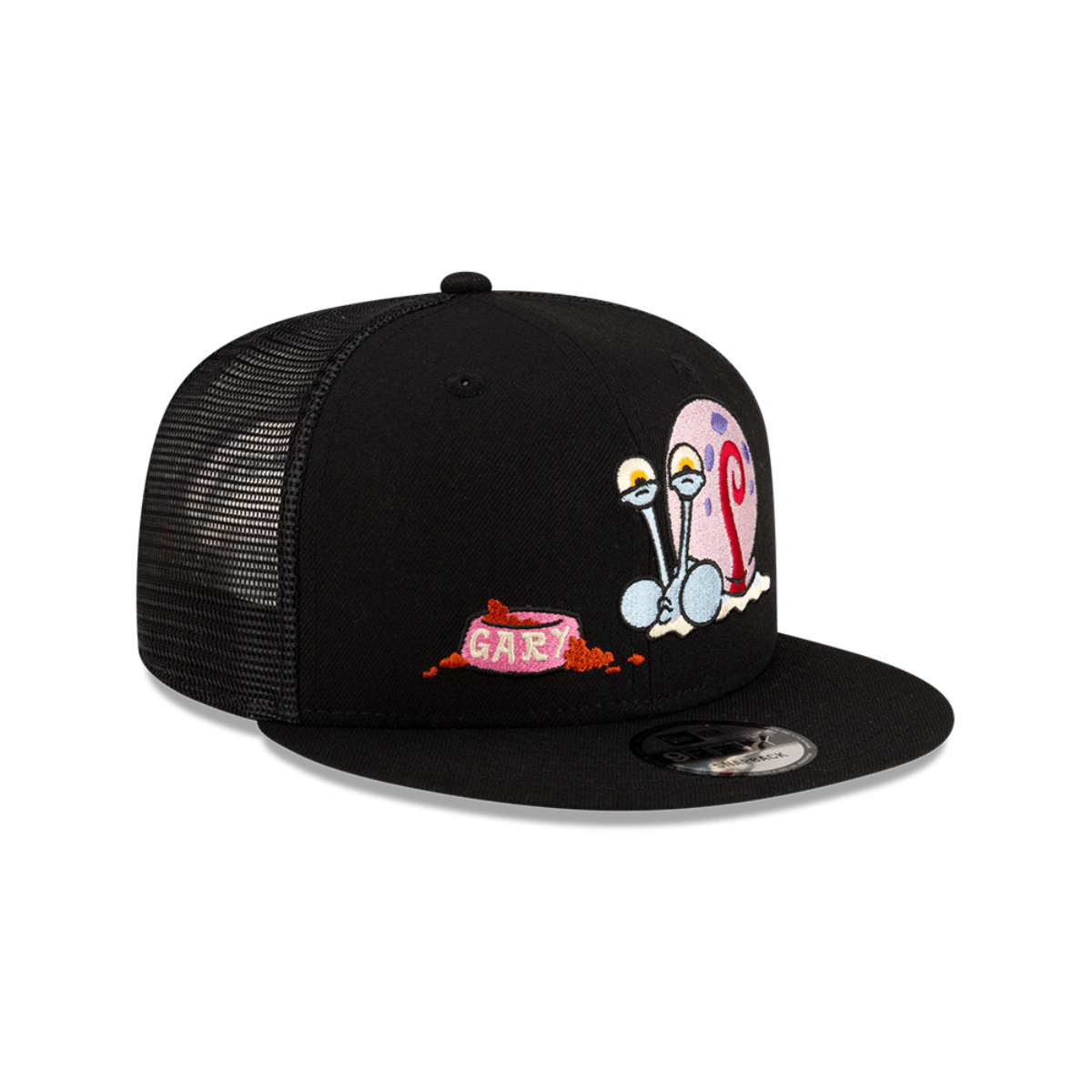 NEW ERA 9FIFTY  GARY BOB ESPONJA TRUCKER GORRA AJUSTABLE NEGRA