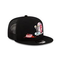 NEW ERA 9FIFTY  GARY BOB ESPONJA TRUCKER GORRA AJUSTABLE NEGRA