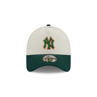 NEW ERA 9FORTY A FRAME MLB NEW YORK YANKEES CHROME GORRA AJUSTABLE VERDE / BEIGE