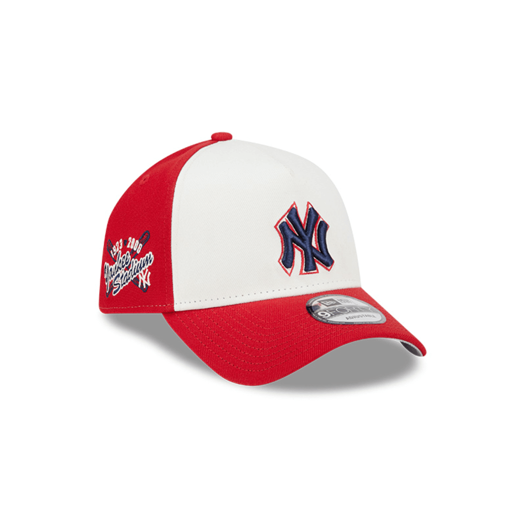 NEW ERA 9FORTY A FRAME MLB NEW YORK YANKEES CHROME RED GORRA AJUSTABLE ROJA