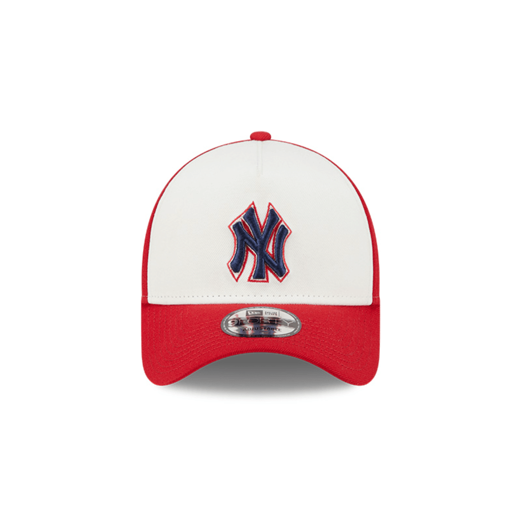 NEW ERA 9FORTY A FRAME MLB NEW YORK YANKEES CHROME RED GORRA AJUSTABLE ROJA