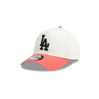 NEW ERA 9FORTY A-FRAME MLB LOS ANGELES DODGERS  TONAL CHROME CORAL GORRA AJUSTABLE BLANCA