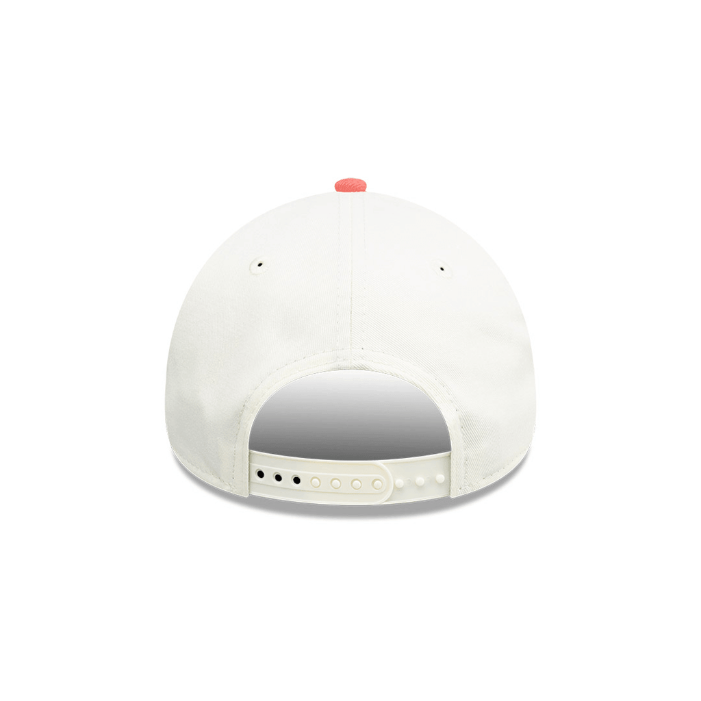 NEW ERA 9FORTY A-FRAME MLB LOS ANGELES DODGERS  TONAL CHROME CORAL GORRA AJUSTABLE BLANCA