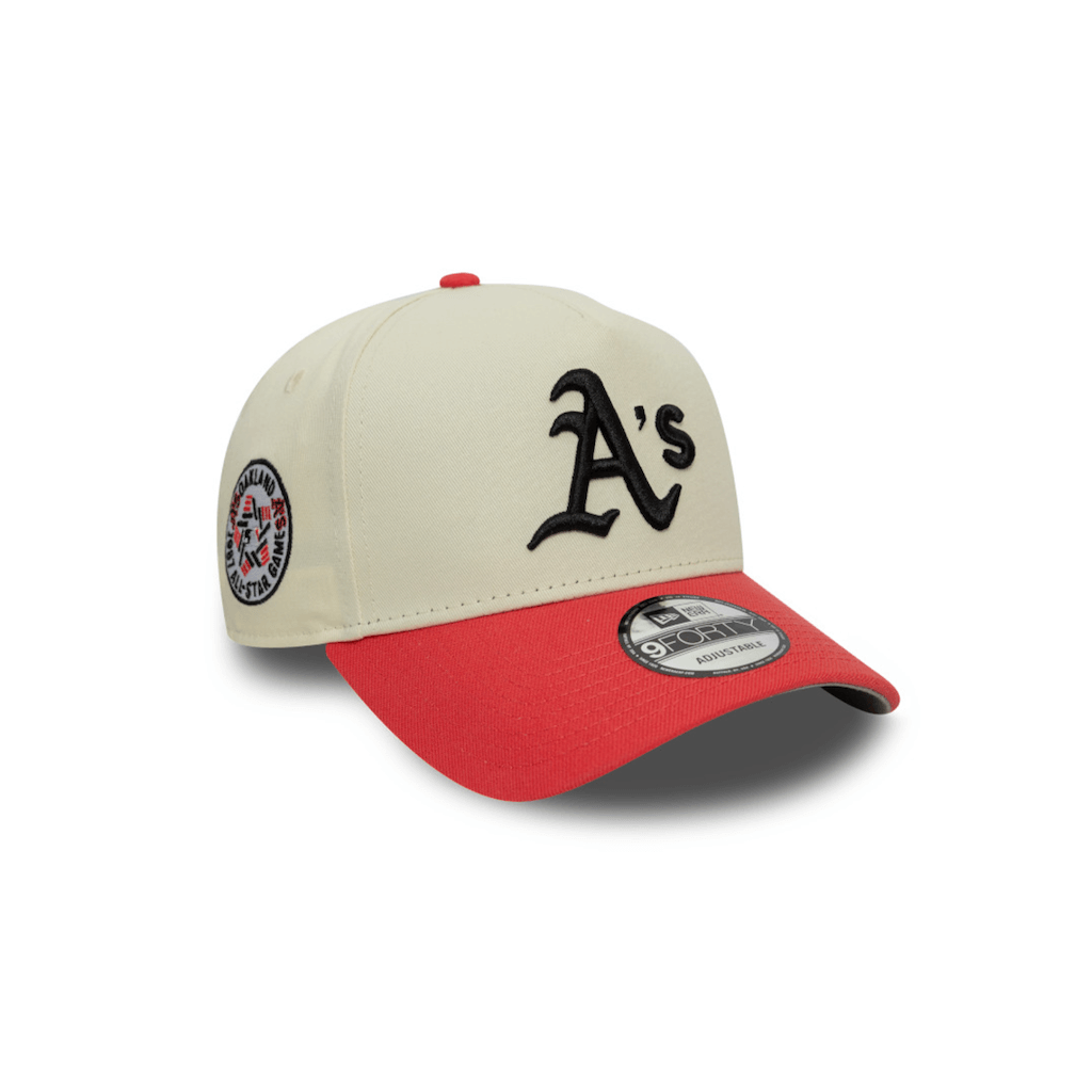 NEW ERA 9FORTY A FRAME MLB OAKLAND ATHLETICS CHROME CORAL COLLECTION GORRA AJUSTABLE BLANCO