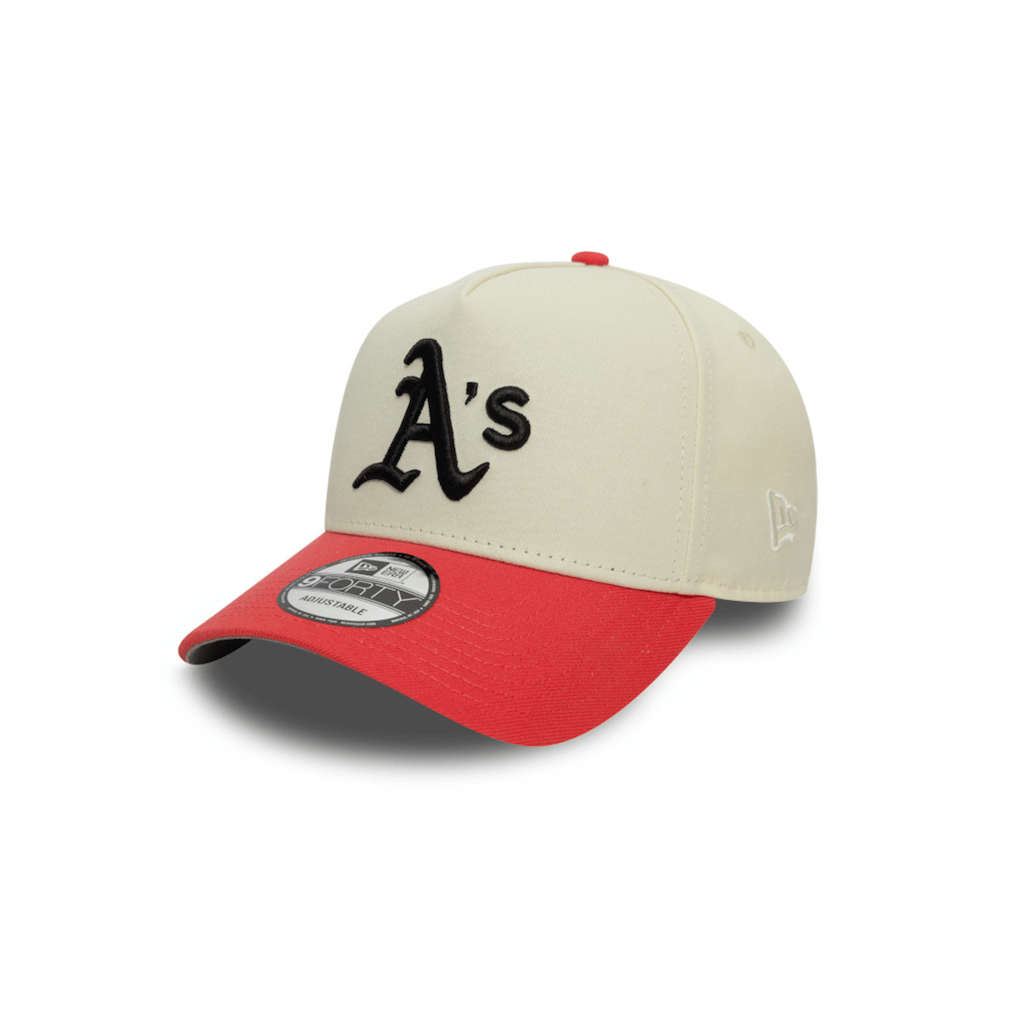 NEW ERA 9FORTY A FRAME MLB OAKLAND ATHLETICS CHROME CORAL COLLECTION GORRA AJUSTABLE BLANCO