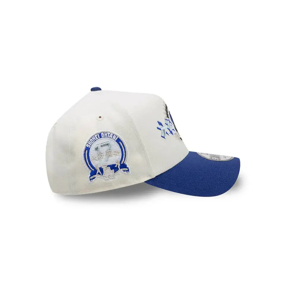 NEW ERA 9FORTY A-FRAME MLB LOS ANGELES DODGERS OHTANI CHROME DARK ROYAL GORRA AJUSTABLE BLANCA