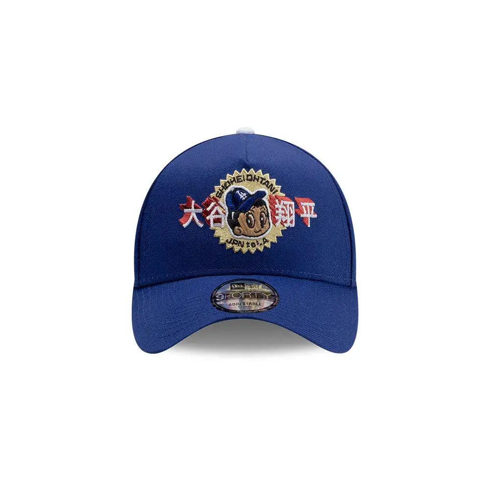 NEW ERA 9FORTY A-FRAME MLB LOS ANGELES DODGERS OHTANI DARK ROYAL GORRA AJUSTABLE AZUL