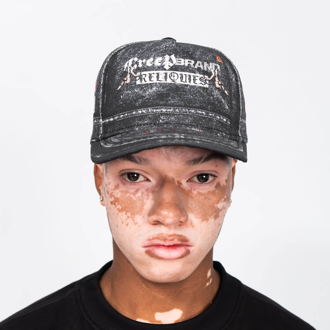 CREEP BRAND RELIQUIES NOIR GORRA AJUSTABLE GRIS OSCURO