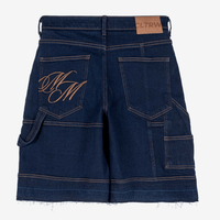 CULTUREWISE TWO STROKE SAINTS SHORTS STRAIGTH RAW DENIM AZUL