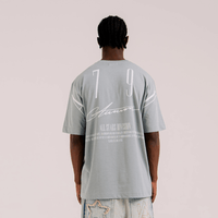 AURUM STARS I GREY STARDUST CAMISETA SEMI OVERSIZED GRIS