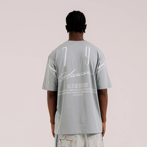 AURUM STARS I GREY STARDUST CAMISETA SEMI OVERSIZED GRIS