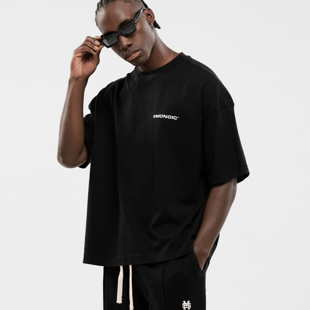 MONOIC TIMELESS V2 CAMISETA  BOXY FIT NEGRA