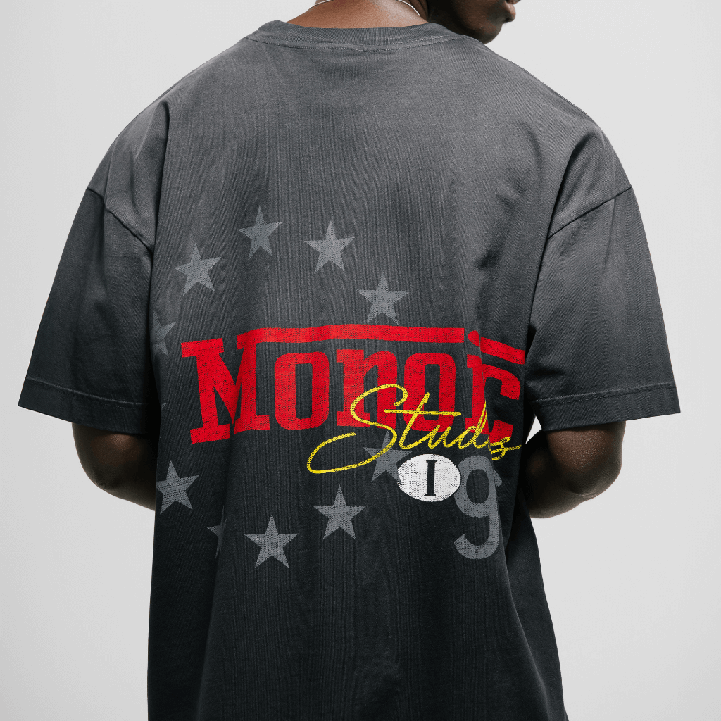 MONOIC TUTTO BENE I CAMISETA OVERSIZED FIT MONZA NEGRO OSCURO