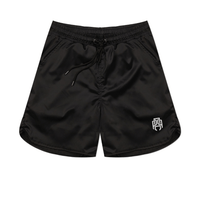 AP CROWN GODS LANGUAGE CROWN BLACK SHORTS NEGROS