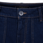 CULTUREWISE TWO STROKE SAINTS SHORTS STRAIGTH RAW DENIM AZUL