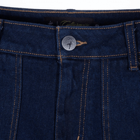 CULTUREWISE TWO STROKE SAINTS SHORTS STRAIGTH RAW DENIM AZUL