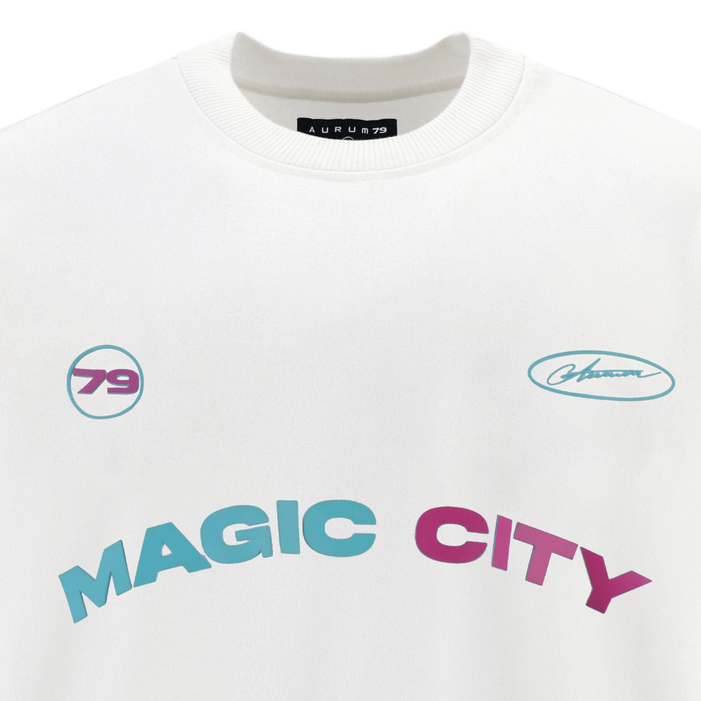 AURUM METROPOLIS III MIAMI 2.0 CAMISETA OVERSIZED BLANCA