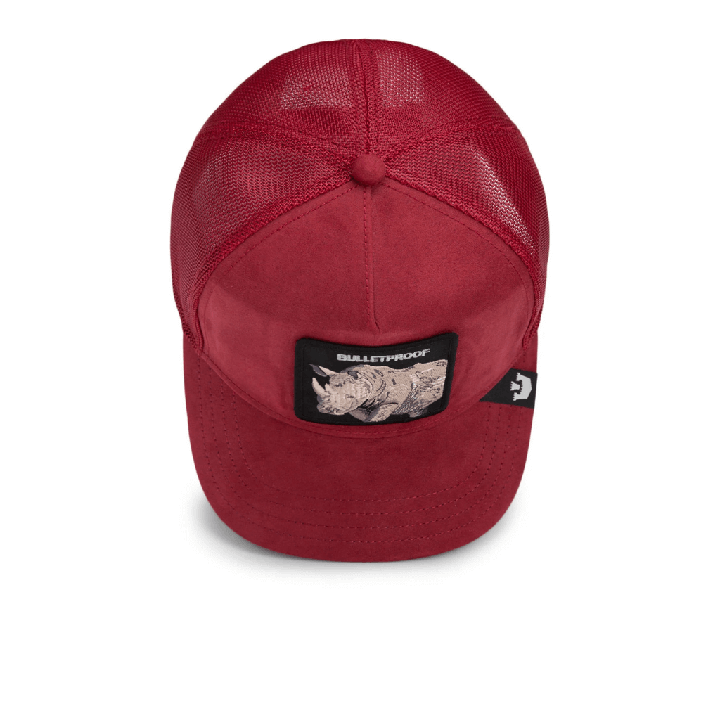 GOORIN BROS THE SUEDE RHINO GORRA CAMIONERA AJUSTABLE ROJA