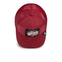 GOORIN BROS THE SUEDE RHINO GORRA CAMIONERA AJUSTABLE ROJA