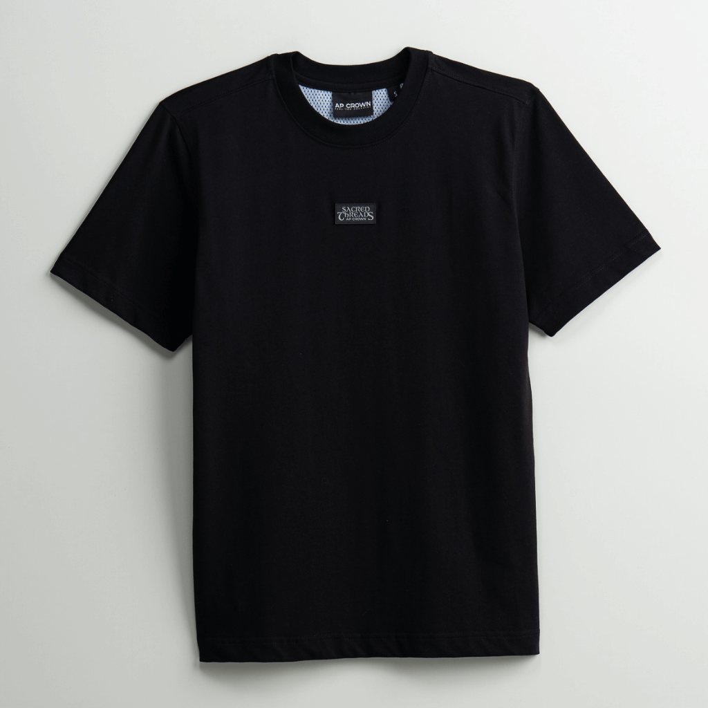AP CROWN HILOS SAGRADOS KORA CAMISETA REGULAR NEGRA