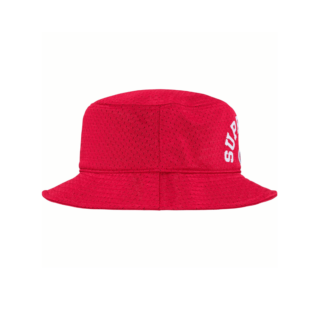 SUPREME X CHAMPION GORRO BUCKET ROJO