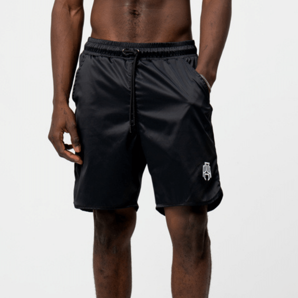 AP CROWN GODS LANGUAGE CROWN BLACK SHORTS NEGROS