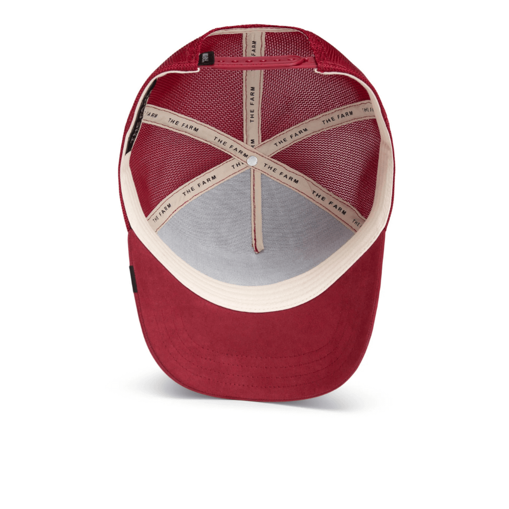 GOORIN BROS THE SUEDE RHINO GORRA CAMIONERA AJUSTABLE ROJA