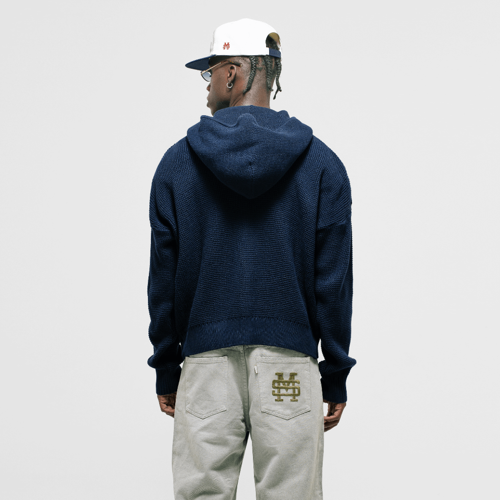 MONOIC TUTTO BENE 2 ZIP KNITWEAR BUZO AZUL NAVY