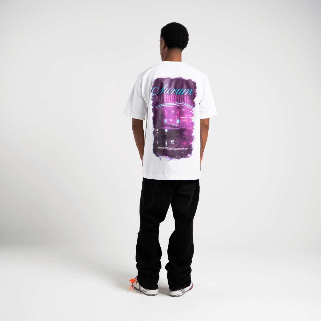 AURUM METROPOLIS III MIAMI 2.0 CAMISETA OVERSIZED BLANCA