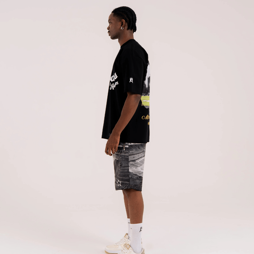 AURUM STARS I HOME RUN CAMISETA OVERSIZED NEGRA