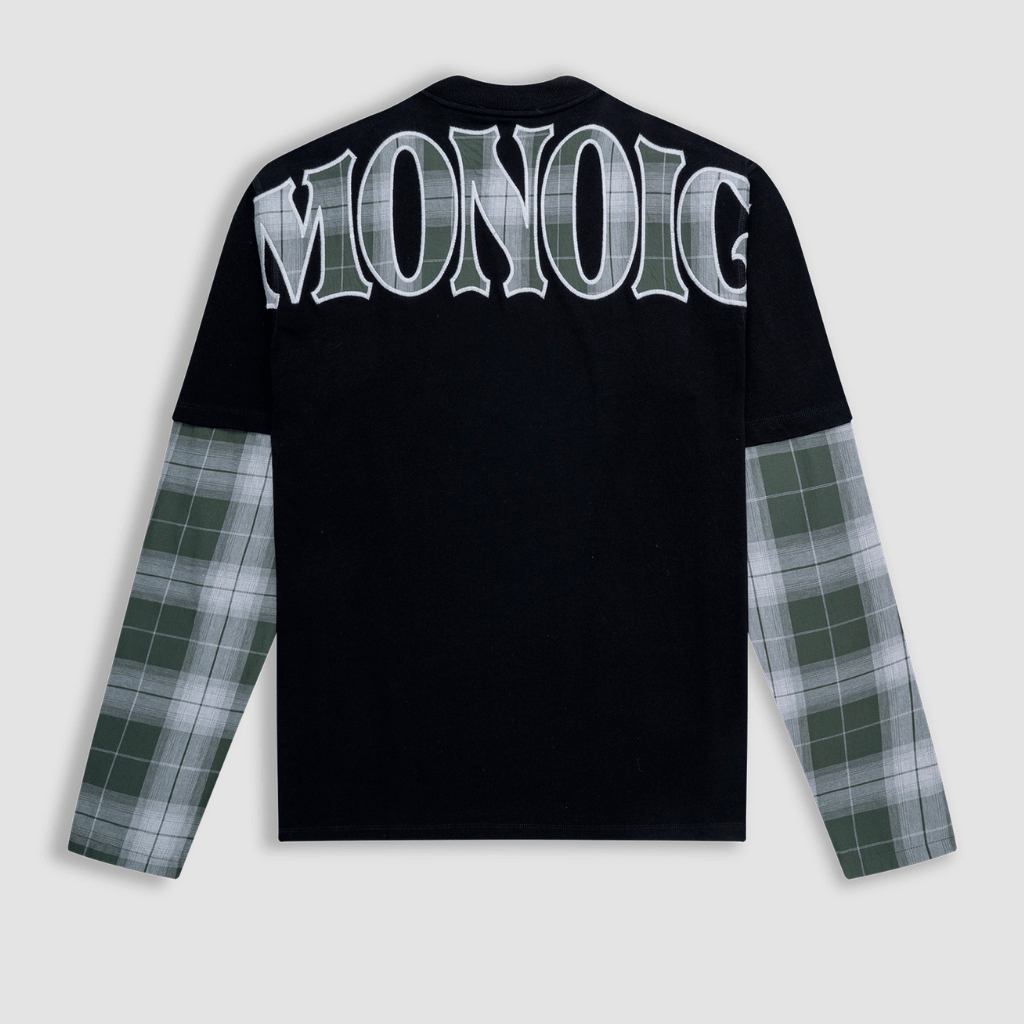 MONOIC TUTTO BENE I CAMISETA OVERSIZED CORE DOBLE MANGA NEGRA
