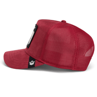 GOORIN BROS THE SUEDE RHINO GORRA CAMIONERA AJUSTABLE ROJA