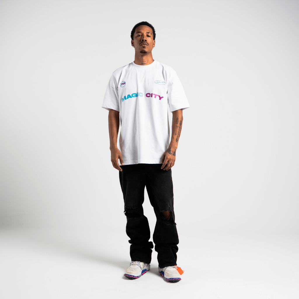 AURUM METROPOLIS III MIAMI 2.0 CAMISETA OVERSIZED BLANCA