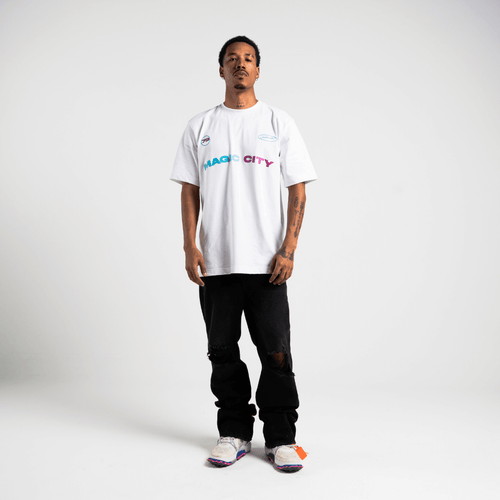 AURUM METROPOLIS III MIAMI 2.0 CAMISETA OVERSIZED BLANCA