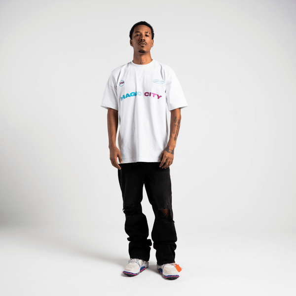 AURUM METROPOLIS III MIAMI 2.0 CAMISETA OVERSIZED BLANCA