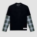 MONOIC TUTTO BENE I CAMISETA OVERSIZED CORE DOBLE MANGA NEGRA