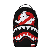 MORRAL SPRAYGROUND GHOSTBUSTERS LOGO AND SHARK MOUTH NEGRO