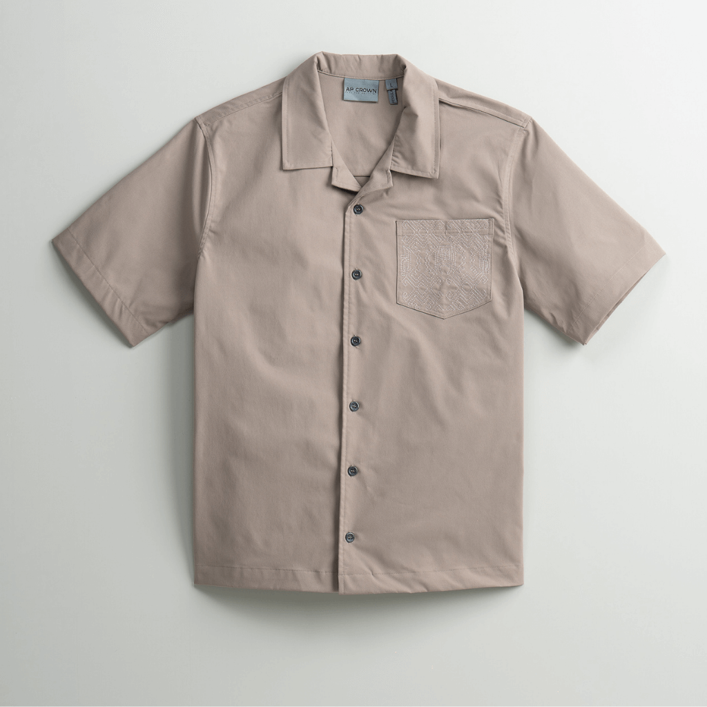 AP CROWN HILOS SAGRADOS YARA CAMISA REGULAR KHAKHI