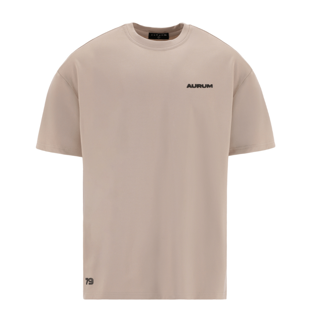 AURUM METROPOLIS III MOCHA LINE CAMISETA OVERSIZED CAFE