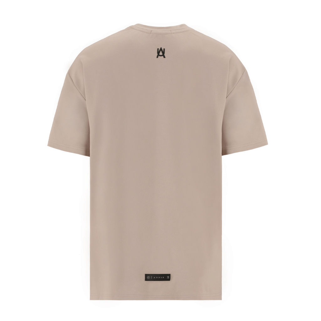 AURUM METROPOLIS III MOCHA LINE CAMISETA OVERSIZED CAFE