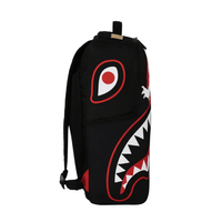 MORRAL SPRAYGROUND GHOSTBUSTERS LOGO AND SHARK MOUTH NEGRO