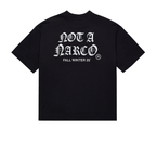 SINNERS NOT A NARCO FW25 CAMISETA BOXY NEGRA