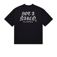 SINNERS NOT A NARCO FW25 CAMISETA BOXY NEGRA