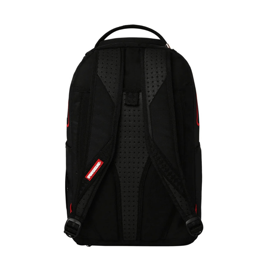 MORRAL SPRAYGROUND GHOSTBUSTERS LOGO AND SHARK MOUTH NEGRO