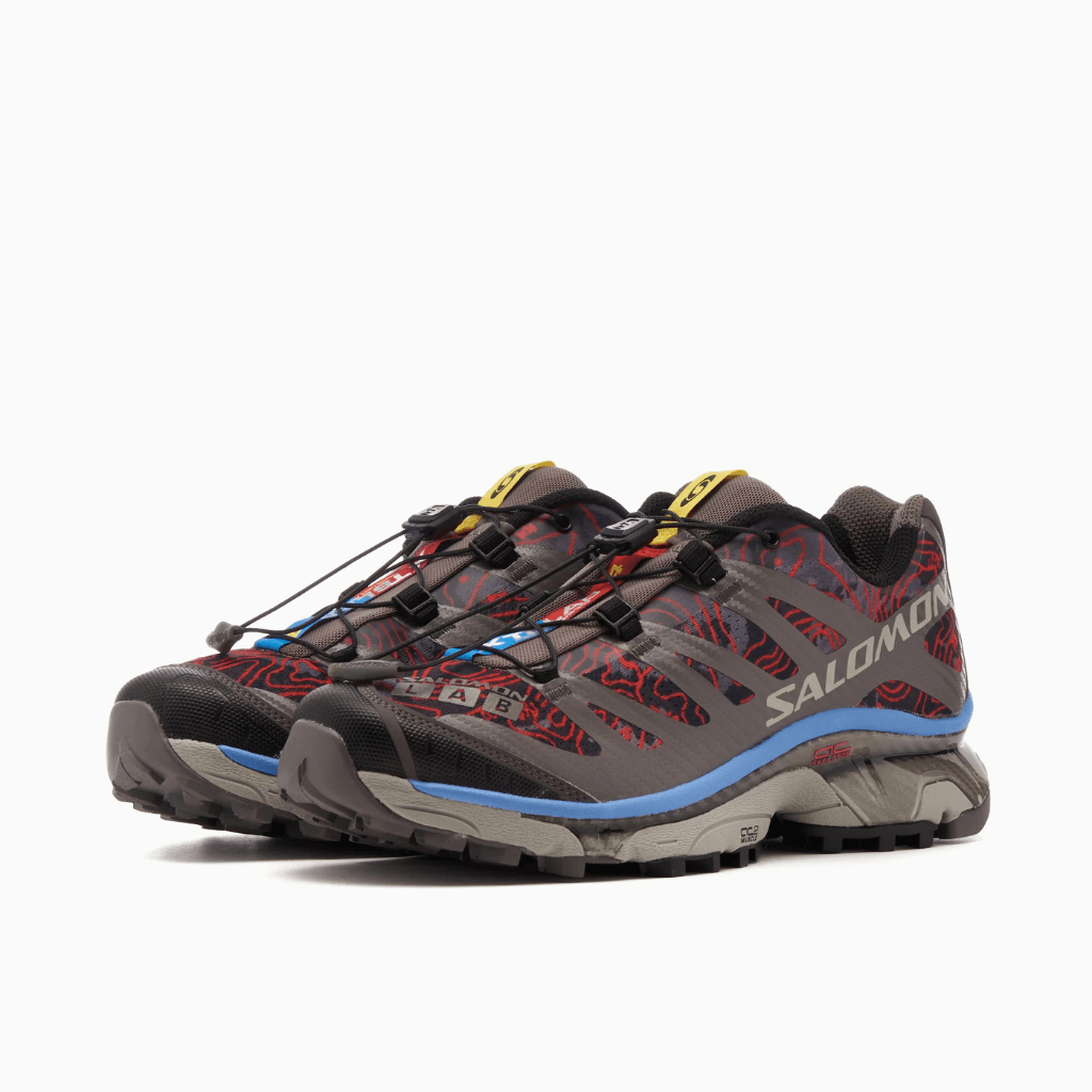 TENIS SALOMON XT-4 "TOPOGRAPHY" CAFE / ROJOS