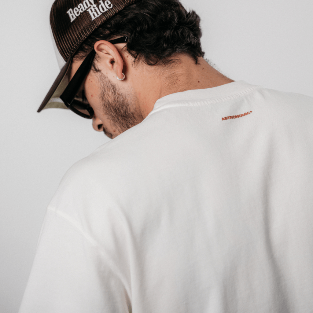 ASTRONOMIC CAN I GET A RIDE? GASOLINE CAMISETA OVERSIZED BLANCA