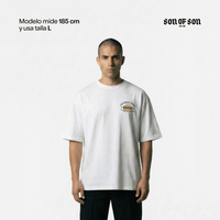 SON OF SON DALLAS TEXAS BLACK FLAG HUNTING CLUB CAMISETA OVERSIZED BLANCA