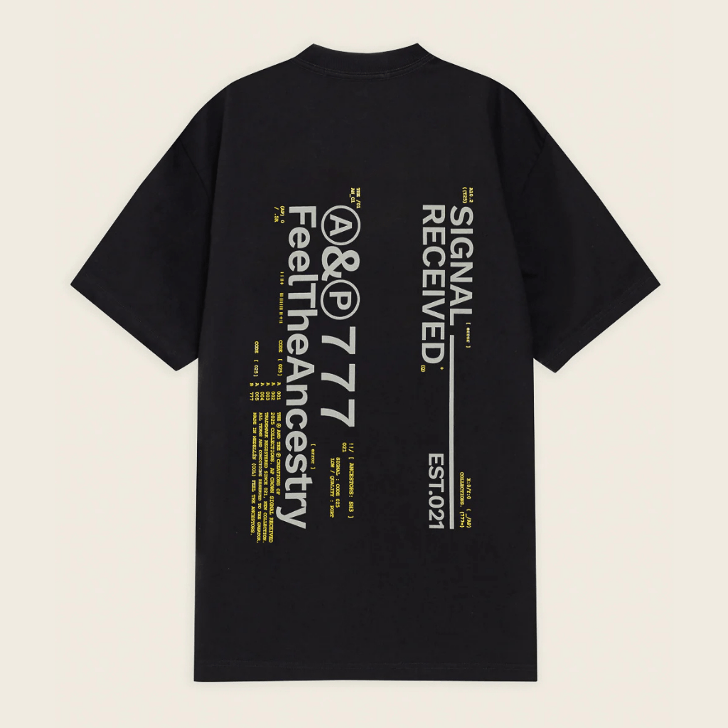 AP CROWN SIGNAL CAMISETA ASHEN BLACK REGULAR NEGRO